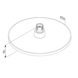 Верхний душ Damixa Jupiter 977050000 Хром